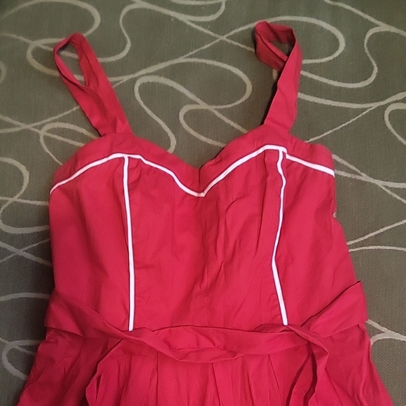 Modern Love Red Dress - Picture 3 of 9